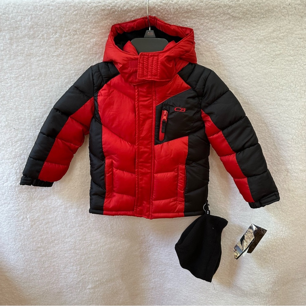 Boys Red CB Sport Winter Coat